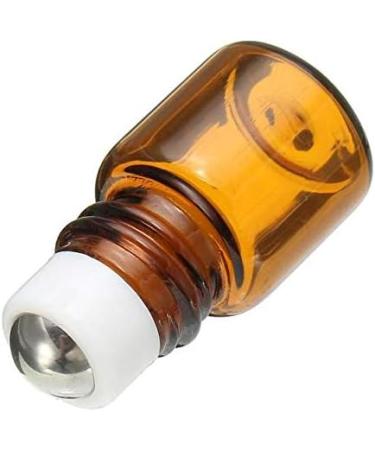 Mini Amber Glass Bottles - 12pcs 3ml Portable Containers for Cosmetics & Travel | Perfect for Samples & Roll-On Use - Buy Online on SooperMarket.com