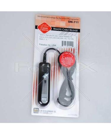 SMDV Remote Shutter Release Cable for Canon EOS 1D 1DS 1DC 1DX 5D 7D | Fully Compatible with Canon RS80N3 - Buy Online on SooperMarket.com