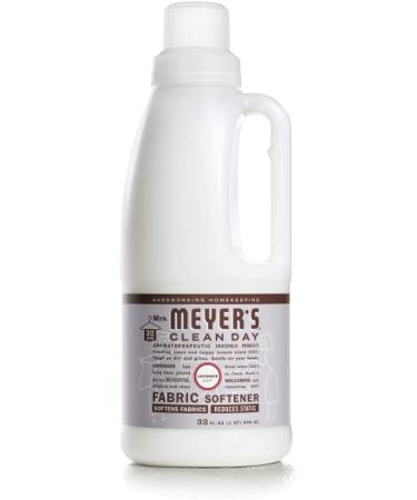 Mrs. Meyer's Clean Day Liquid Fabric Softener Bottle, Lavender Scent, 32 Fl oz (Pack of 2)