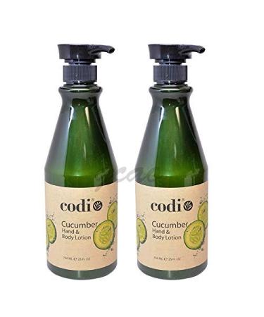 Codi Cucumber Hand & Body Lotion 750ml / 25floz (Pack of 2)