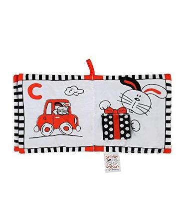 My First ABC Cloth Book for Infants - High Contrast Black, White, and Red Colors - Buy Online on SooperMarket.com
