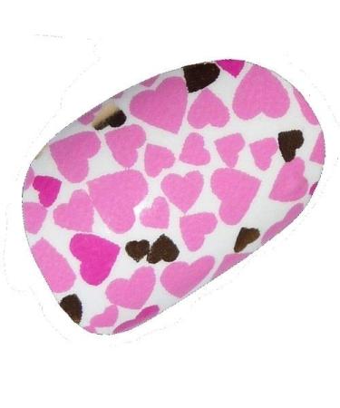 Chix Nails Nail Wraps Sweethearts Pink Gold Hearts Print Fingers Toes Vinyl Foils Salon