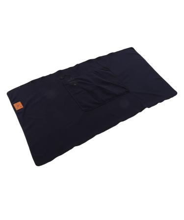 Hztyyier USB-heated warm scarf quick heating flexible use warm polyester fabric 3-stage temperature adjustment electrical warm bed scarf for trips (navy blue)