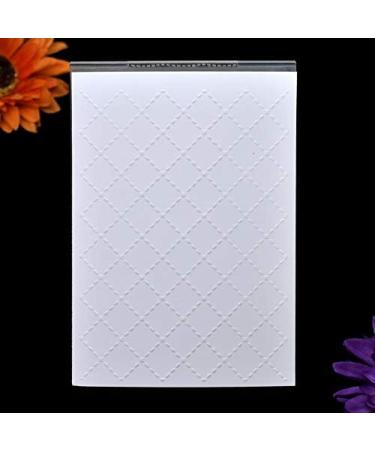 Kwan Crafts Dotted Line Grid Plastic Embossing Folder - 10.4x14.9cm for Card Making and Scrapbooking - Buy Online on SooperMarket.com