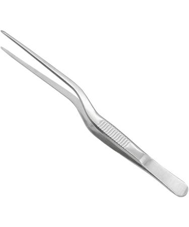 Asukohu Professional Stainless Steel Medical Tweezers Ear-Pick Tool Bending Tweezers for Ear Cleaning and Care Bend Tweezers - Buy Online on SooperMarket.com
