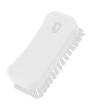 Mikinona Nail Brush Cleaning Scrubber Manicure Fingernail Scrubber Fingernail Clean Fingernail Scrubber Brush Nail Manicure Brush Foot Scrub Brush Handle White Small Brush Polyester