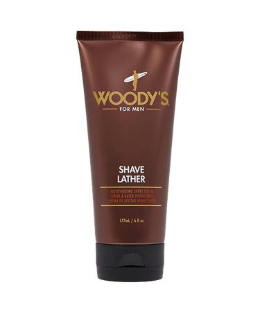 Woody's Shave Lather for Men Rich and Creamy Shaving Foam 6 Fl Oz
