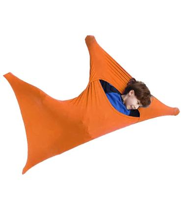 ZYUBOESO Special Supplies Sensory Body Sock Full Body Wrap to Relieve Stress Stretchy Breathable Cozy Sack for Children with Processing Disorderthe (Color : Orange Size : M/Medium) M/Medium Orange