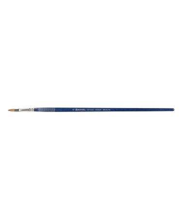Escoda Optimo Series Artist Oil & Acrylic Long Handle Paint Brush, Pure Kolinsky, Filbert, Size 6 Size 6 Filbert