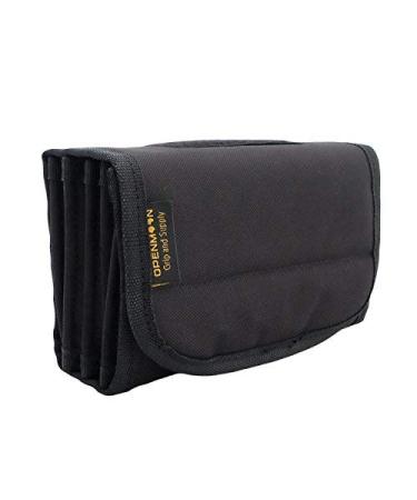 OPENMOON Lens Filter Pouch, Lens Filter Case 6 Pocket Professional Photography Filter Holder Belt Bag Pouch Water-Resistant and Dustproof for Filter Up to 4*5.65 inch/100*160mm,Can attached our filter tags.