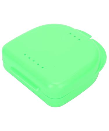 Denture Bathing Box with Ventilation Holes - Green Denture Holder Case for Orthodontic Retainers & Artificial Teeth | International Shipping - Buy Online on SooperMarket.com