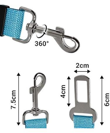 Ultra 1 Blue Dog Seat Belt Adjustable Pet Car Seatbelt Dog Harness Safety Leads Cat Vehicle Travelling Leash 40cm to 53cm Dog Seat Belt for Car Dog Seatbelt Car Restraint Pet Accessories for Dogs Pack of 1 Blue - Buy Online on SooperMarket.com