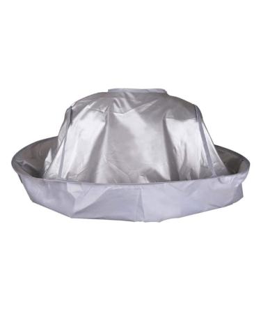 Hair Cape Wrap Hairdressing Umbrella Cape Adult Hairdressing Cape Silver Cloak for Salon Barber Hair Umbrella Cloak