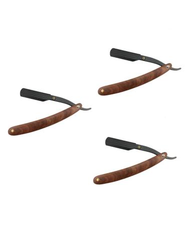 Beavorty 3pcs Razor Safe Razor Bamboo Metal Man