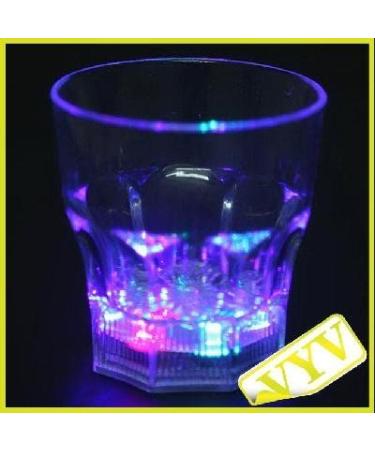 Flashing Panda 8 oz LED Light-Up Flashing Rocks/Whiskey Glass