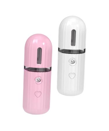 Mikinona 2pcs Moisturizing Sprayer Handheld Sprayer Facial Face Spa Steamer Travel Cosmetic Evaporator Abs