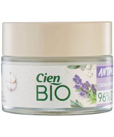 Cien Bio - Moisturizing Day Cream 50 ml. Anti-pollution Facial Treatment with Cotton Oil Lavender Essential Oil and Hyaluronic Acid. For Normal and Combination Skin. - Buy Online on SooperMarket.com