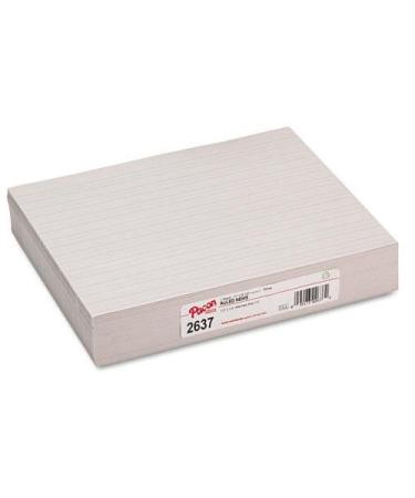 Pacon 2637 Skip-A-Line Ruled Newsprint Paper, 30 lbs., 11 x 8-1/2, White, 500 Shts/Pack