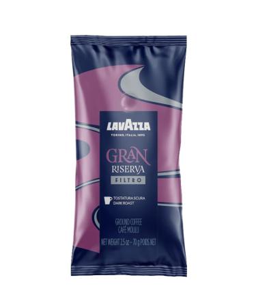 Lavazza Gran Riserva Filtro Dark Roast Ground Coffee 2.5 oz Pouches 18 Pouches/Case