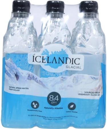 Icelandic Glacial Natural Spring Water - 500ml Bottles (6-Pack) | Pure & Refreshing International Shipping - Buy Online on SooperMarket.com