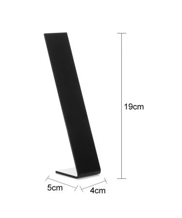 4-Piece Black Acrylic Hair Clip Display Stand Organizer - Buy Online on SooperMarket.com