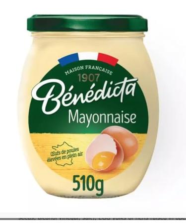Benedicta Plain Mayonnaise Jar 510g - Pack of 3