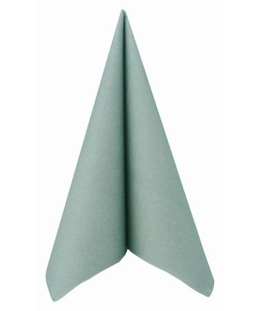 50 APARTina napkins fabric-like Airlaid - UNI color: eucalyptus green size: 40x40 cm eucalyptus green 40x40 cm