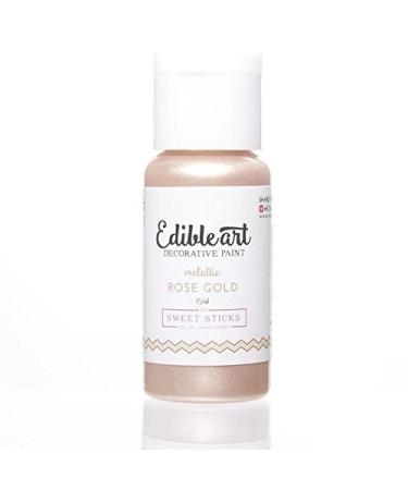Sweet Sticks Edible Art Decorative Paint Rose Gold 15ml