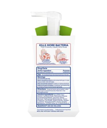 DIAL 7.5 oz Pear Foam Soap - Nourishing Hand Wash | Fast International Shipping - Buy Online on SooperMarket.com
