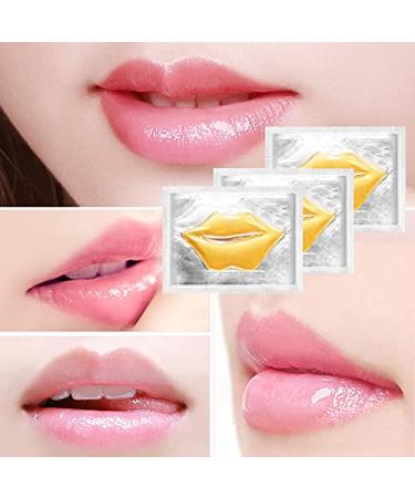 Gold Eye Lip Mask Set - 20pcs Under Eye Patches & 10pcs Collagen Lip Masks - Hydrating Treatment for Dry Lips and Dark Circles - Buy Online on SooperMarket.com