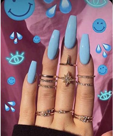 Brishow Salon Quality Artificial Nails - 24PCS Fake Nails for Women & Girls | International Shipping Available - Buy Online on SooperMarket.com