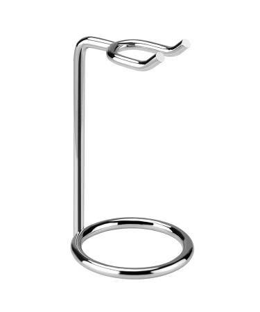 Linkidea razing rack made of stainless steel shaving brush holder deluxe scale holder for men holder for brushes and razors with a non -slip base (height 3.7 inches) short - silver