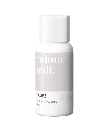 Colour Mill Oil Based Next Genertion Edible Food Paint Colouring for Buttercream Fondant Sugarpaste Icing and Chocolate - Taupe 20ml