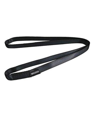 Newdoar climbing loop 16 mm nylon sling runner 22 KN 4840 LB climbing rope for climbing creating anchor systems abseiling equipment perfect for tree work 71inch/180cm/single unit black
