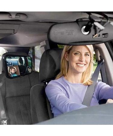 Large Shatterproof Baby Car Mirror | Back Seat Baby Mirror for Monitoring Child | Lightweight & Safe Rear View Mirror - Buy Online on SooperMarket.com