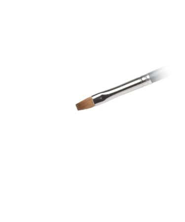 Kolinsky UV Gel Brush Size 6 - Short Handle Nail Art Brush with Black & Silver Ferrule for Professional Nail Design - Buy Online on SooperMarket.com