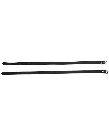 Horse Spur Straps - 19.7in Leather Stirrup Straps with Stainless Steel Buckle | For Children & Adults - Black | Horse Tool Accessories - Buy Online on SooperMarket.com