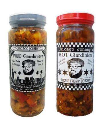Gourmet Olive Oil Mild And Hot Giardiniera Combo Pack