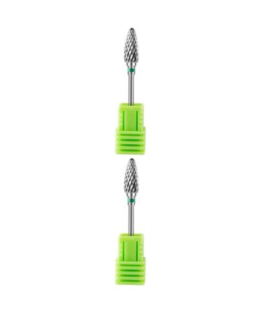 POPETPOP 2pcs Nail Polisher Tools Nail Stamping Polish Nail Polishes Drill Bits for Metal Nail Drill Tips Cuticle Hand Wisking Tool Electric Nail Art Polishing Bits Creative Nail Bits Alloy 7x1.3cmx2pcs As Shown 3x2pcs