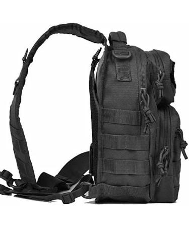 REEBOW GEAR Tactical Sling Backpack - Black Rover Shoulder Pack - Buy Online on SooperMarket.com