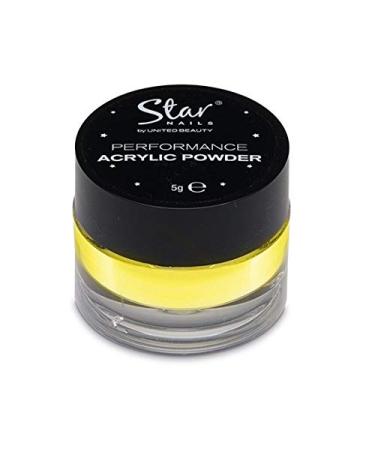 Star Nails Performance Acrylic Powder Neon Yellow 5g 5 g (Pack of 1) Neon Yellow
