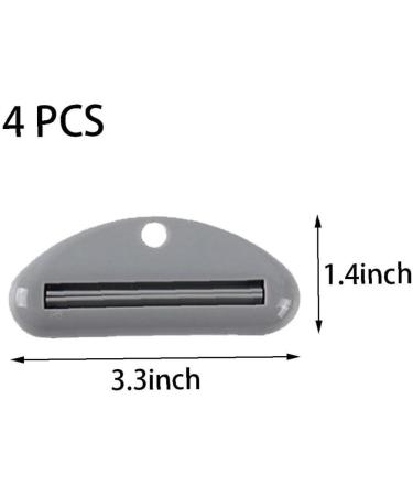 Toothpaste Tube Squeezer Dispenser 4pcs Plastic Toothpaste Clips for Bathroom Squeezers Tool for Toothpaste(Random Color) - Buy Online on SooperMarket.com