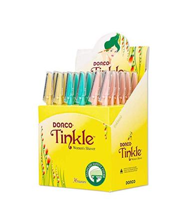 Tinkle Women's Shaver Razors, Pack of 36 | Dermaplaning Razor Tool | Skincare Party Favors