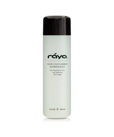 RAYA Aloe Cucumber Astringent 8 oz (202) | Gentle Pore Tightening and Smoothing Facial Toner for Dry and Sensitive Skin | Helps Refine Cool and Sooth | Smooths Complexion When Used Before Make-Up 6 fl-oz