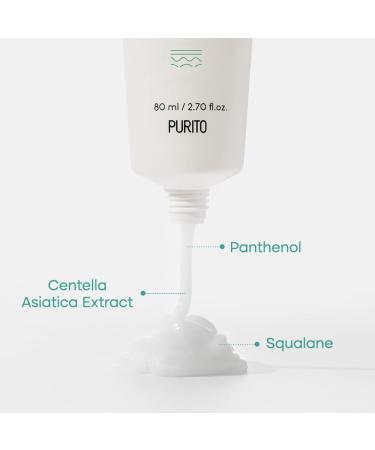 PURITO B5 Panthenol Re-barrier Cream 80ml / 2.70fl. oz. Vegan & Cruelty-free rich moisturizing cream moisturizing 80 ml (Pack of 1) - Buy Online on SooperMarket.com