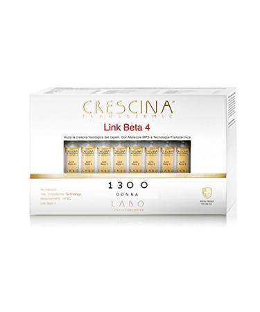 LABO CRESCINA transdermic Link beta-4 Hair Hair 1300 Women 40 Ampoules