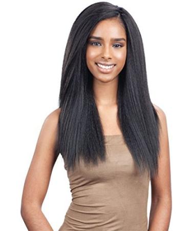 FreeTress Synthetic Hair Crochet Braids 3X Pre-Loop Crochet Yaky 16 (1B)