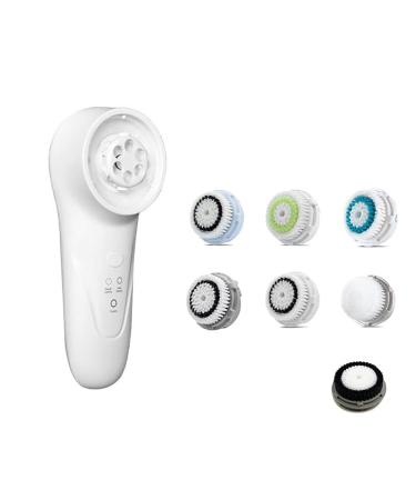 Electric Facial Cleansing Brush IPX7 Waterproof Facial Cleansing Tool With 7 Brush Heads USB Magnetic Charging Electric Facial Scrubber for Women