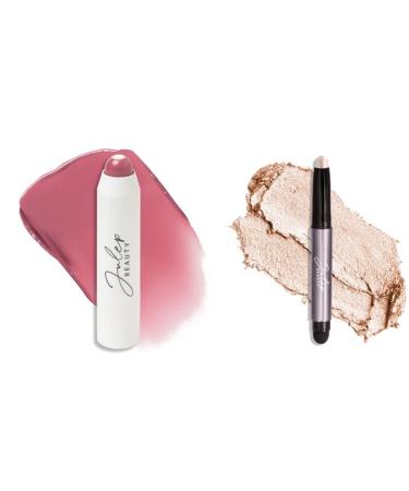 Julep It's Balm 2-in-1 Lip Balm + Buildable Lipstick with Semi-Gloss Finish for Dry Cracked & Chapped Lips Canyon Rose - Eyeshadow 101 Cr me to Powder Waterproof Eyeshadow Stick Pearl Shimmer