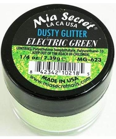 Mia Secret Dusty Glitter Collection - .25 oz (Electric Green)
